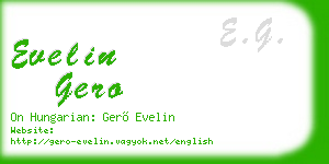 evelin gero business card